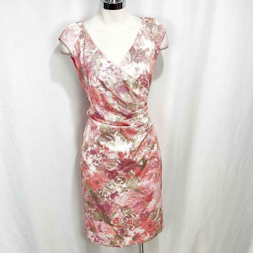 Adrianna Papell Pink Floral Dress - Picture 13 of 13